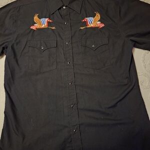 Vintage Mens High Noon Pearl Snap Westrrn Shirt
